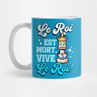 Le Roi est mort, Vive le roi - Vintage Chess King Mug